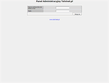 Tablet Screenshot of inetadmin.telvinet.pl